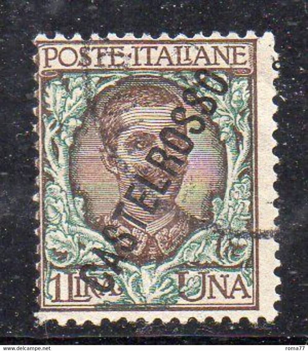 Y18 - CASTELROSSO 1924 , 1 Lira Bruno E Verde Usato N. 24 - Castelrosso