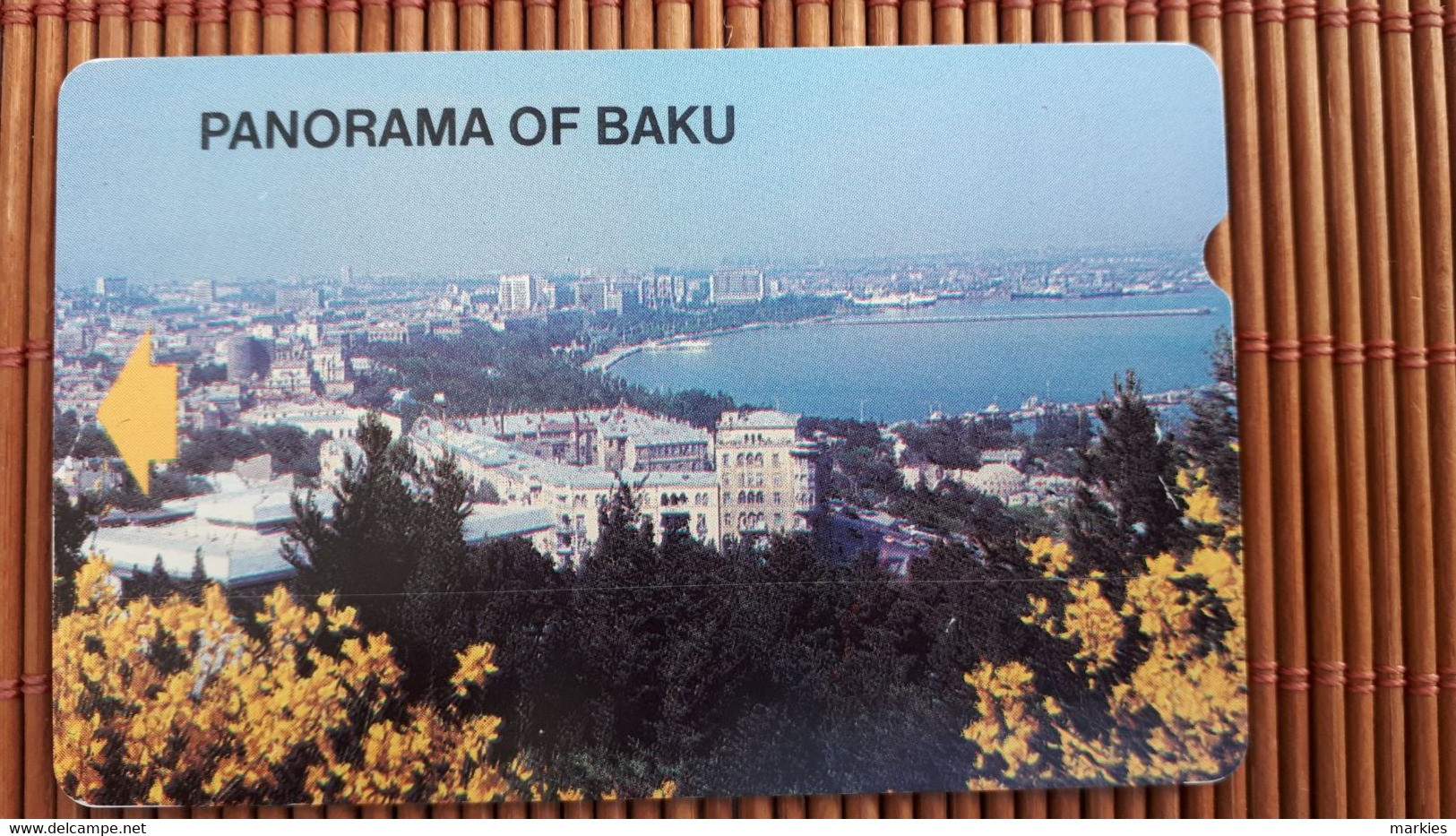 Phonecard Panorama Of Baku 600 Units Used 2 Scans Rare - Azerbaïjan