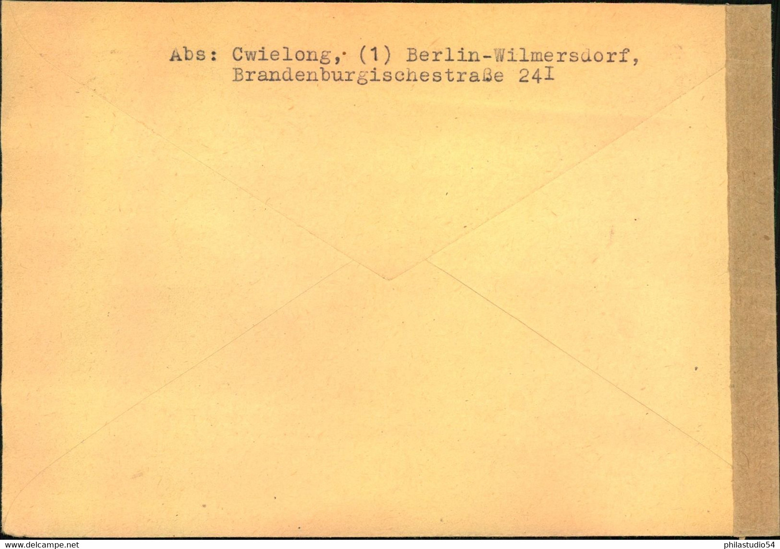 1949, Auslandsbrief Mit MiF Rotaufdruck, Stephan Und 1 Pf. Bauten - Sonstige & Ohne Zuordnung