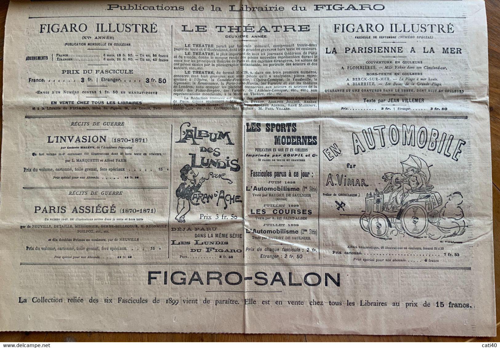 Giornale LE FIGARO' Del 8/9/1899 : LE CONSEIL DE GUERRE DE RENNES ...CON  RARE INSERZIONI PUBBLICITARIE ... - Prime Edizioni