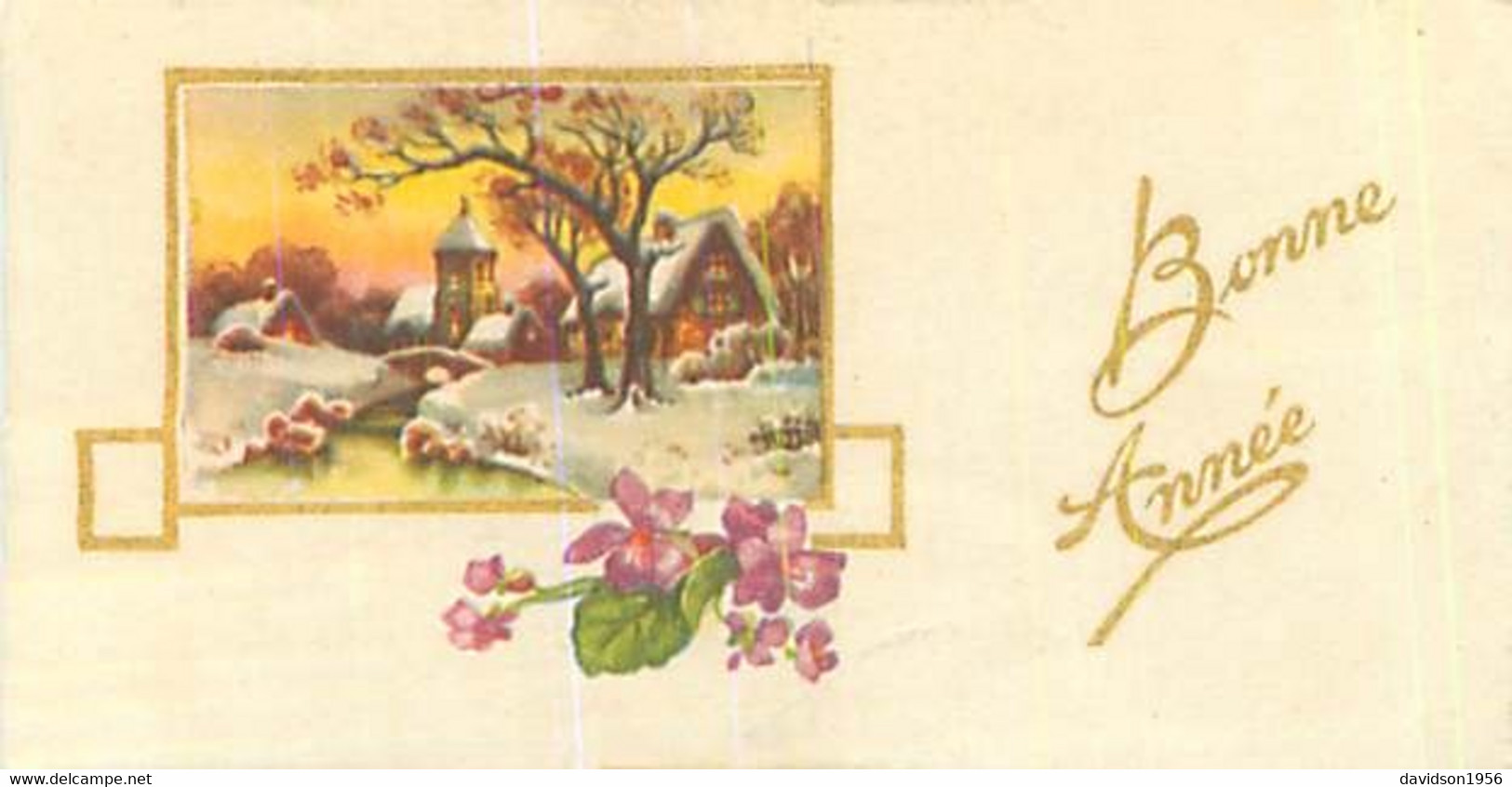 Carte Mignonette - Bonne Année  , Fleurs   W714 - Anno Nuovo