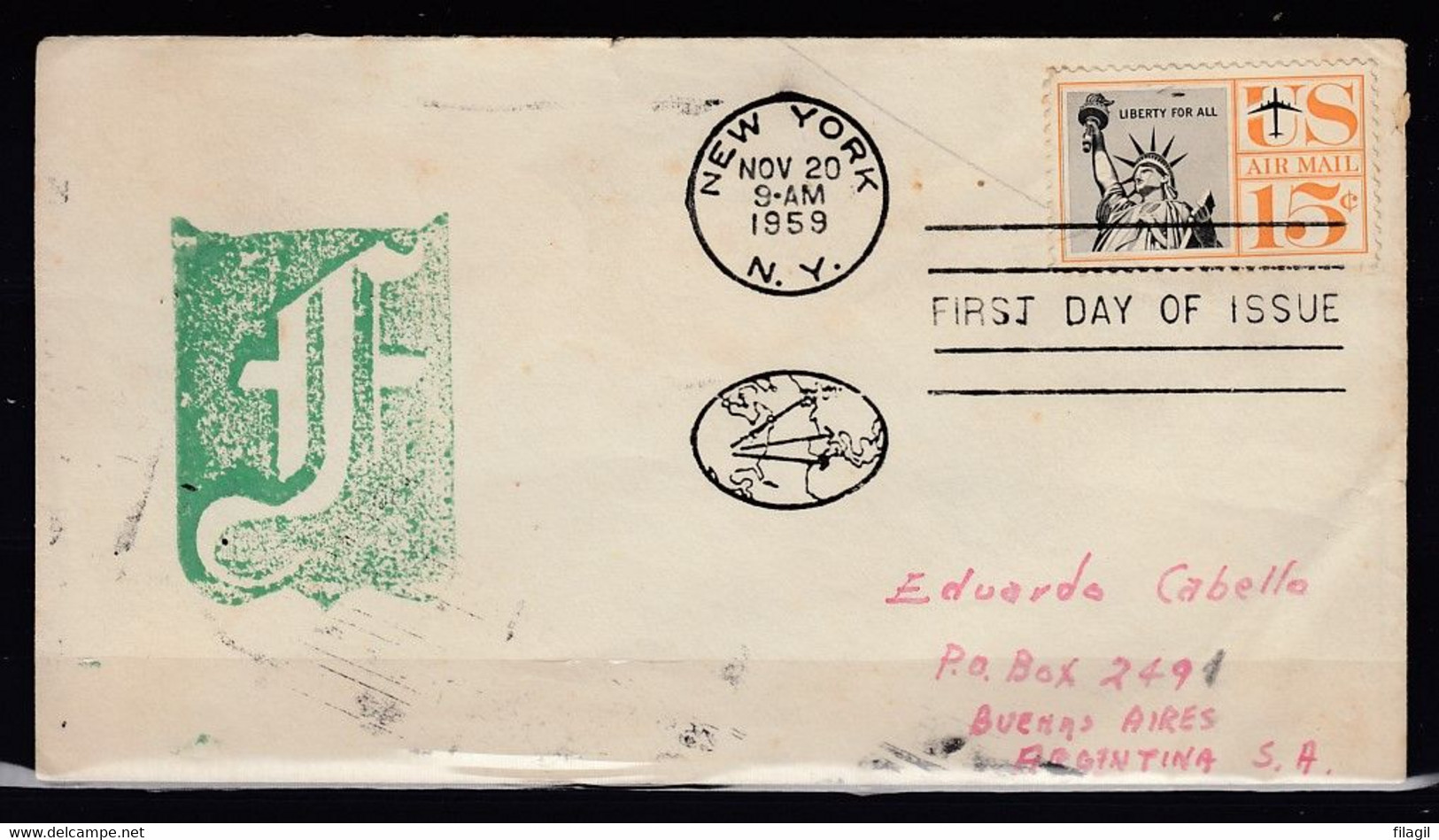 FDC New York First Day Of Issue - 1951-1960