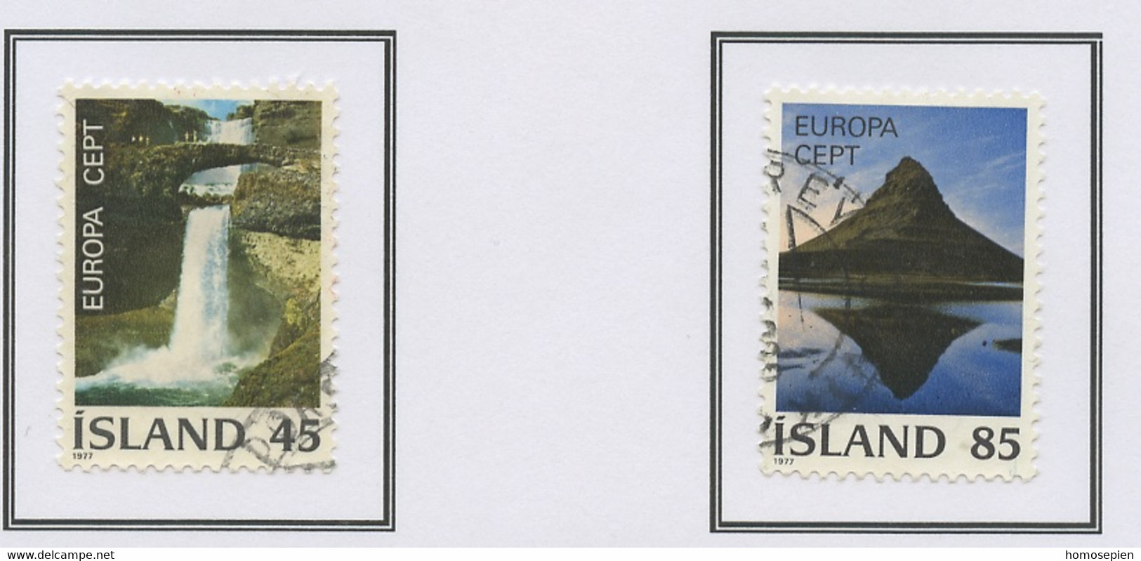 Islande - Island - Iceland 1977 Y&T N°475 à 476 - Michel N°522 à 523 (o) - EUROPA - Oblitérés