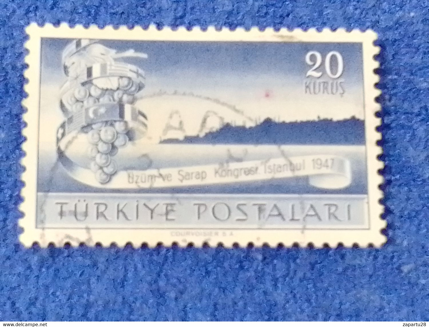 TÜRKEY--1950-60-   20K DAMGALI - Gebruikt