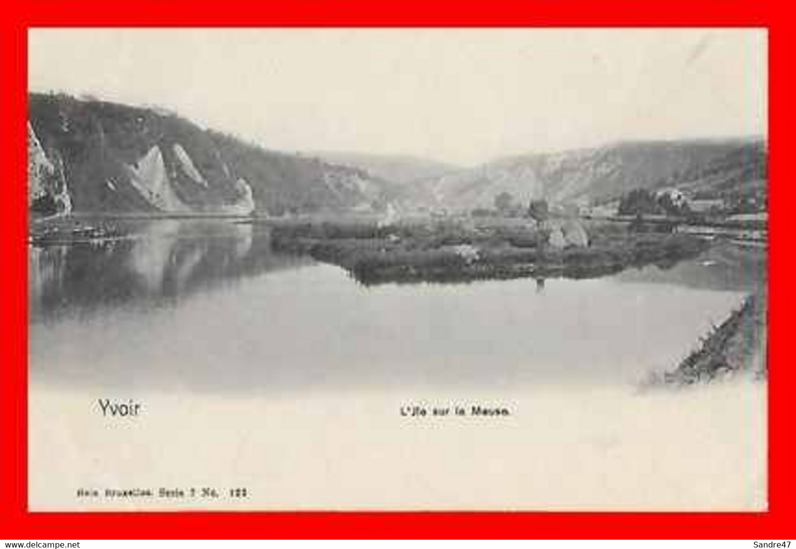 2 CPA YVOIR-sur-MEUSE (Belgique) Panorama / L'ile Sur La Meuse...P1048 - Yvoir