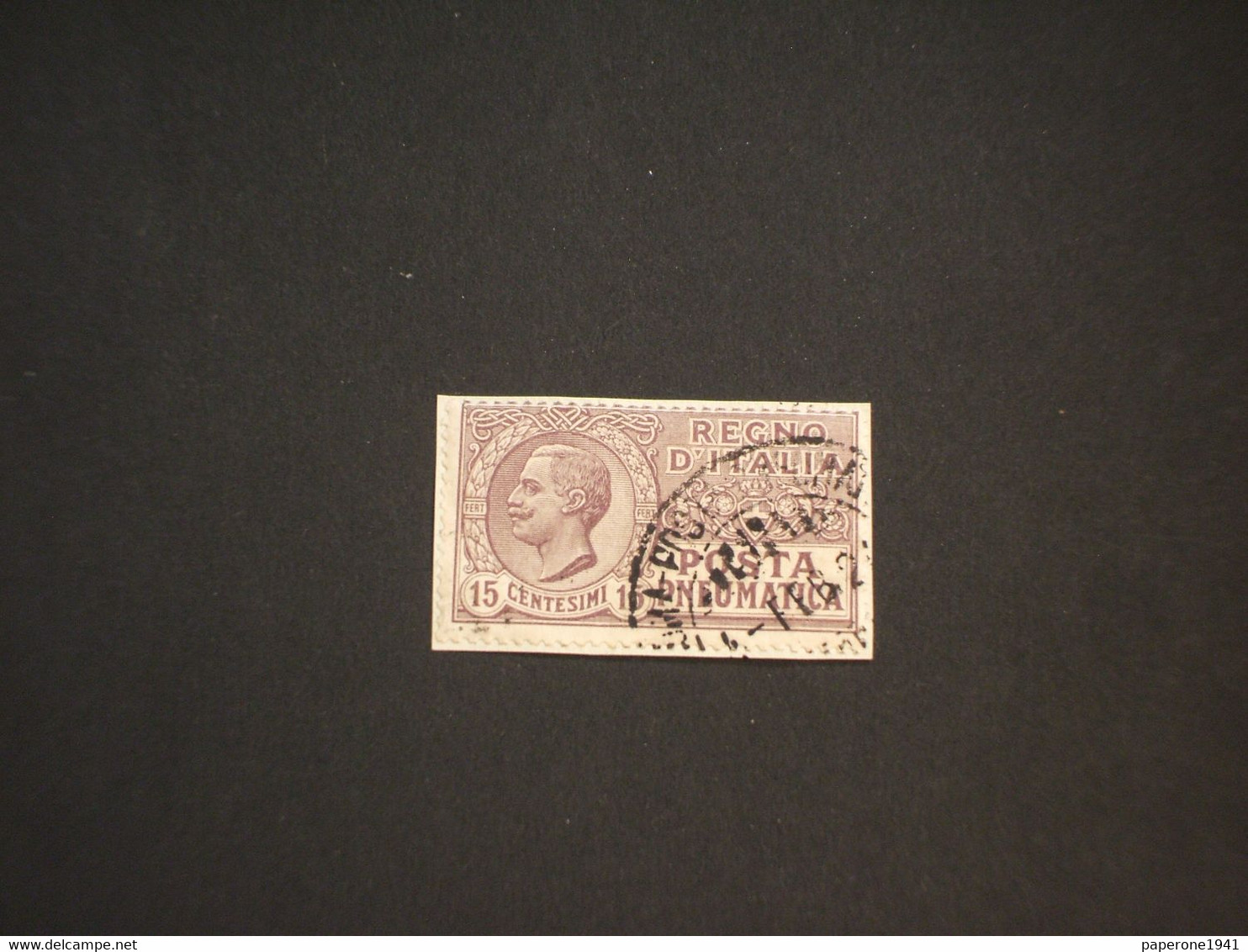 ITALIA - POSTA PNEUMATICA - 1913/23 RE 15 C. - TIMBRATO/USED - Pneumatic Mail