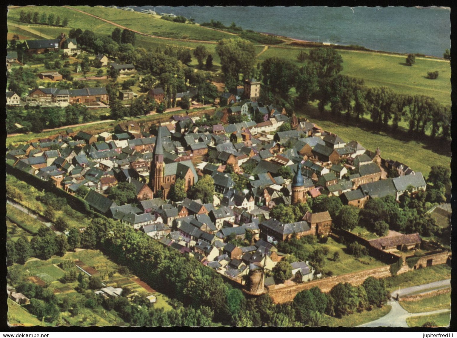 (B9671) AK Zons Am Rhein (Dormagen), Luftbild - Dormagen