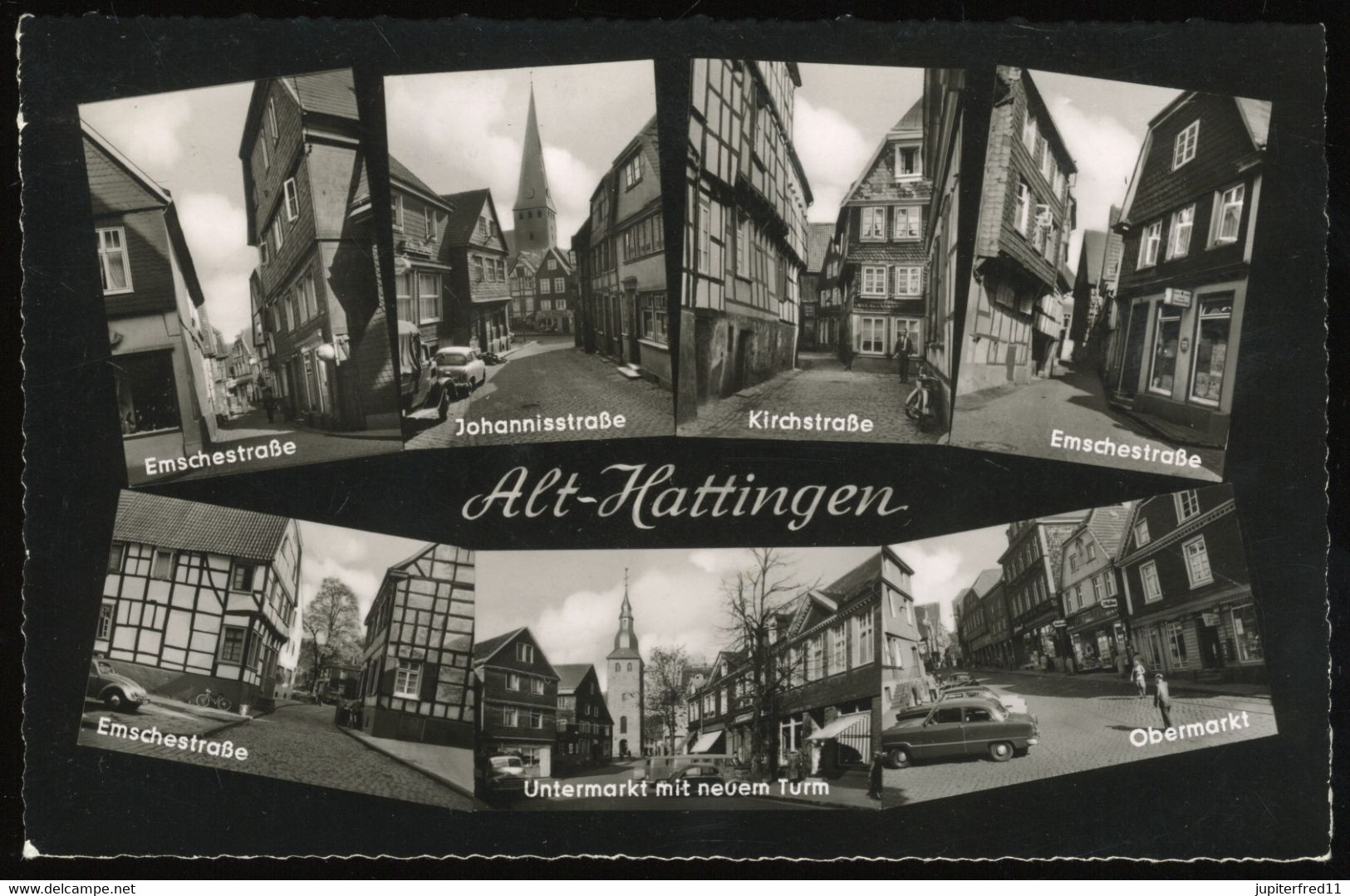 (B9672) AK Alt-Hattingen, Emschestraße 1958 - Hattingen