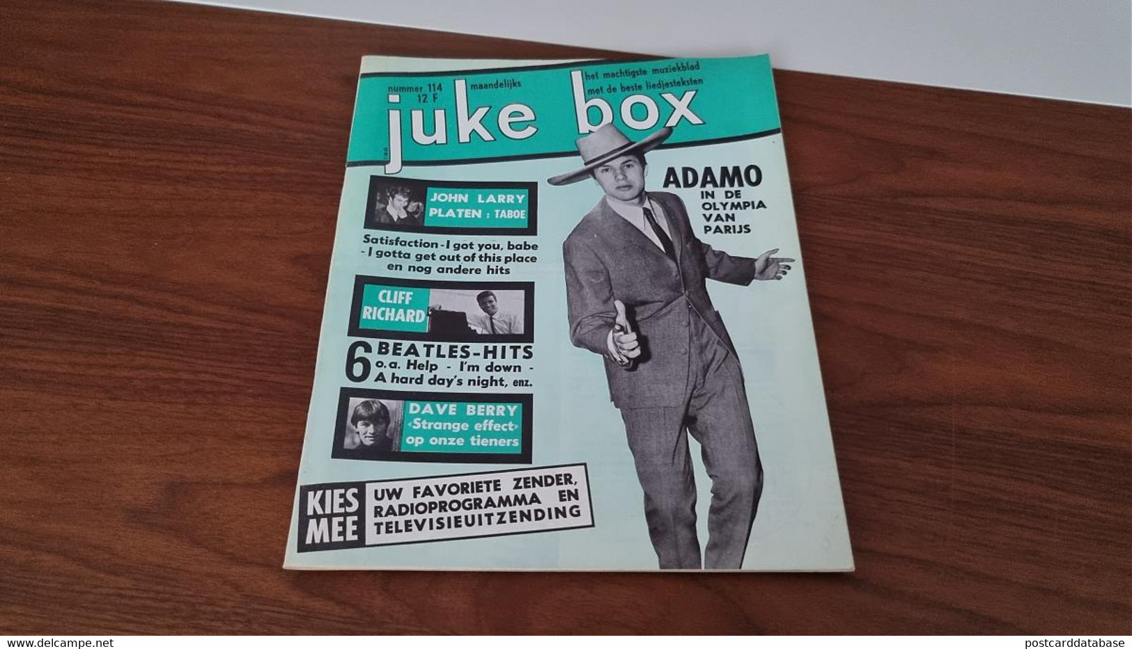 Juke Box - Nummer 114 - Adamo, John Larry, Cliff Richard, Beatles, Dave Berry, Francois Deguelt, Elvis, Richard Anthony, - Muzik