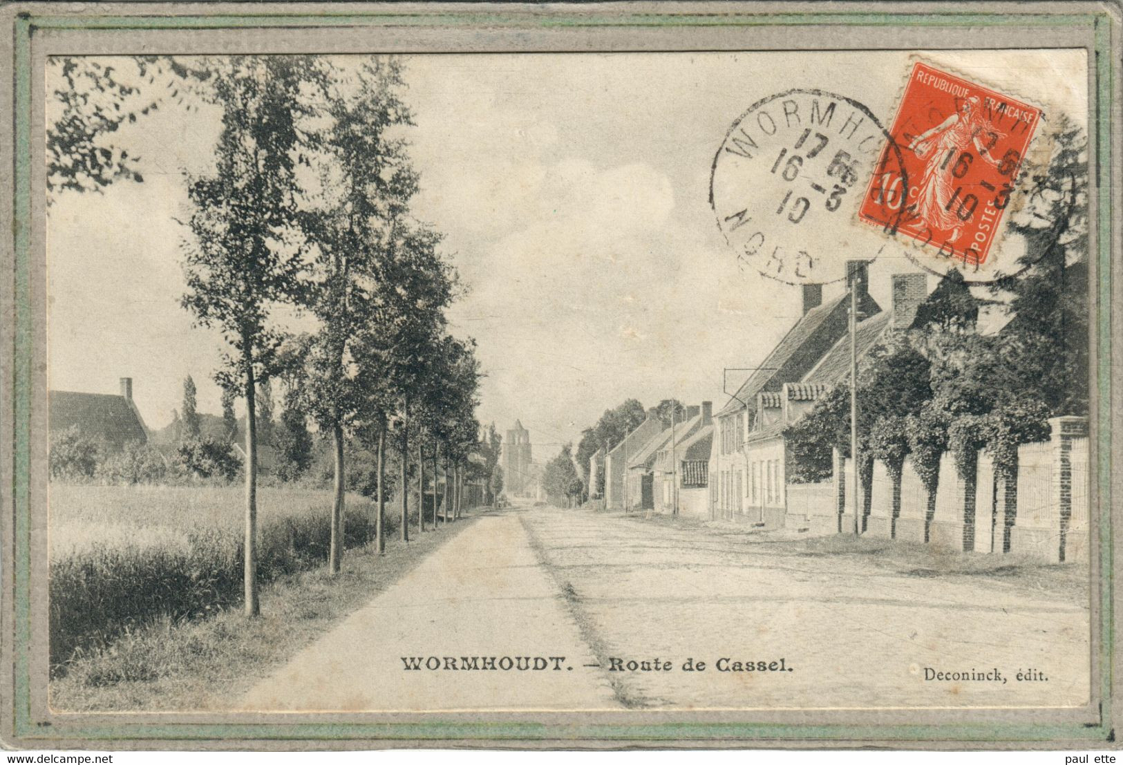 CPA (62) NOEUX-les-MINES - Aspect De La Route De Cassel En 1910 - Wormhout