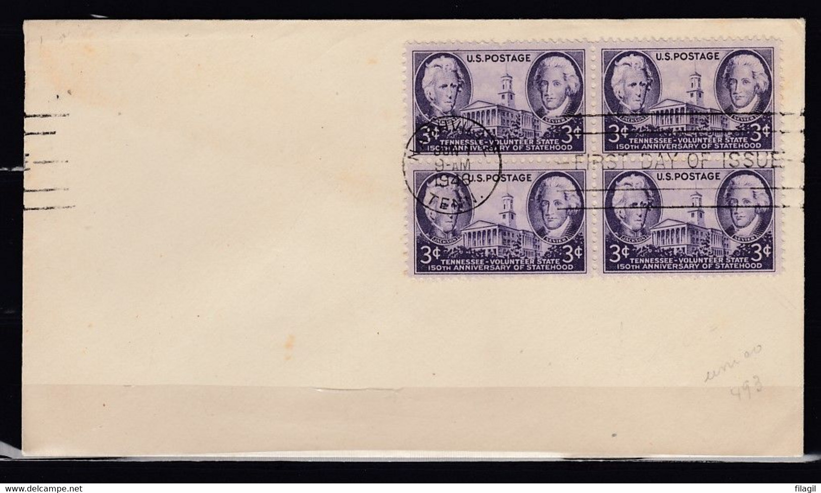 FDC Nashville First Day Of Issue - 1951-1960