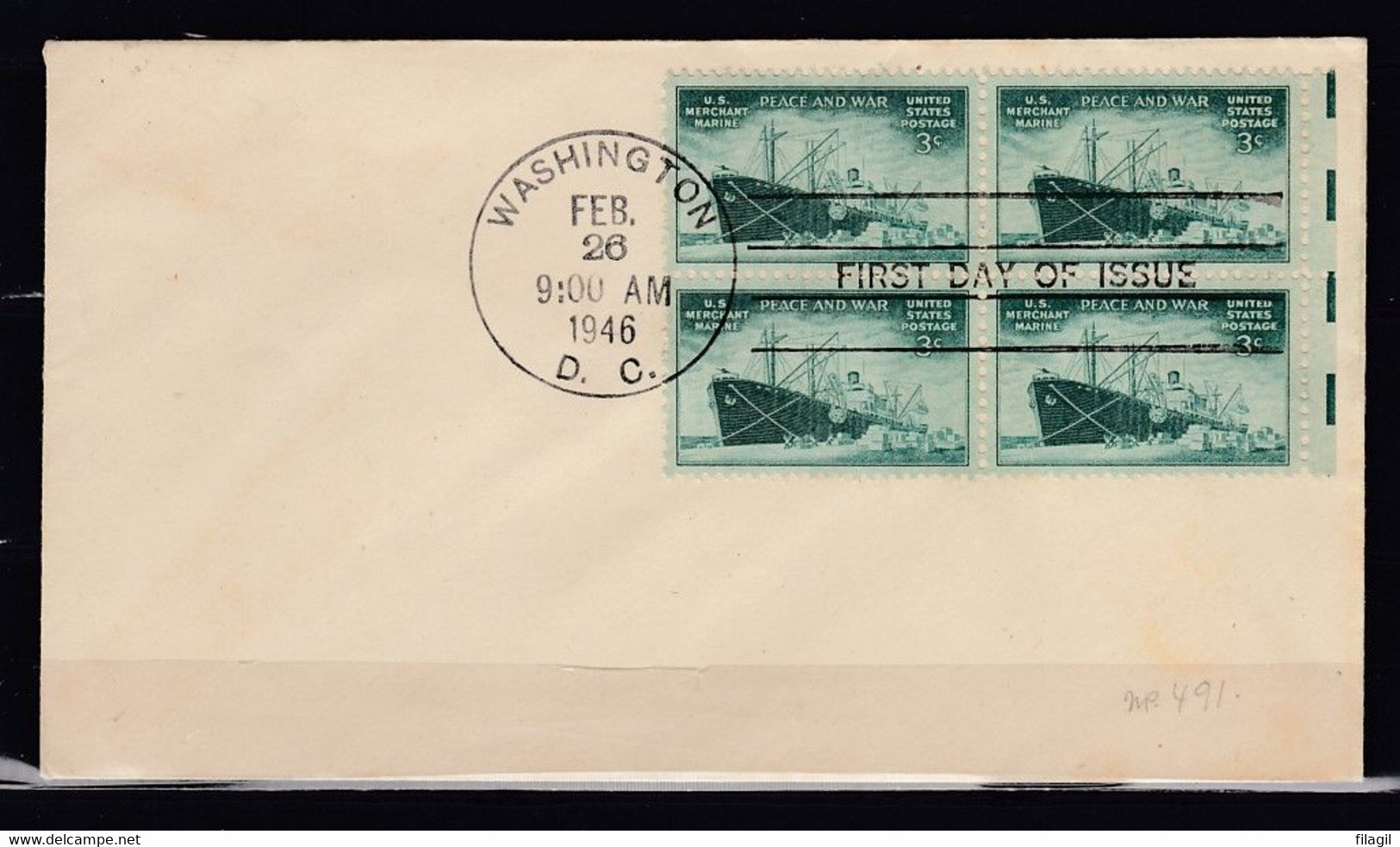 FDC Washington D.C. First Day Of Issue - 1951-1960