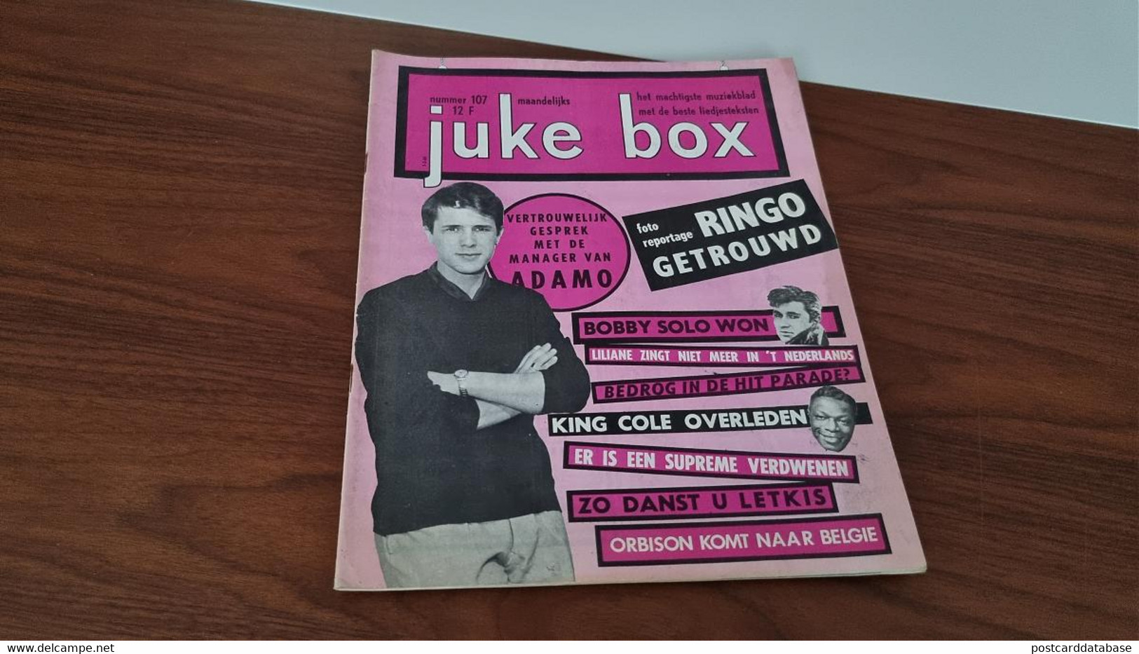 Juke Box - Nummer 107 - Adamo, Bobby Solo, Liliane, King Cole, Orbinson - Musique