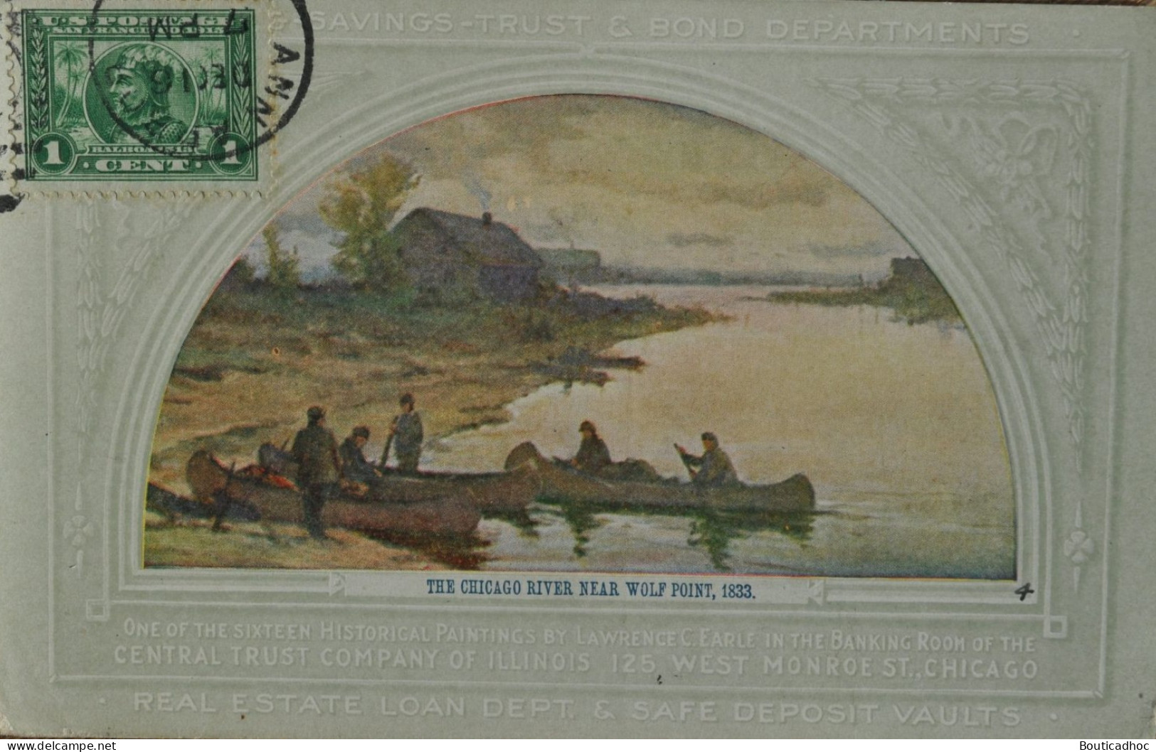 Copy Of The Chicago River Near Wolf Point In 1883 By Lawrence C.Earle - Otros & Sin Clasificación