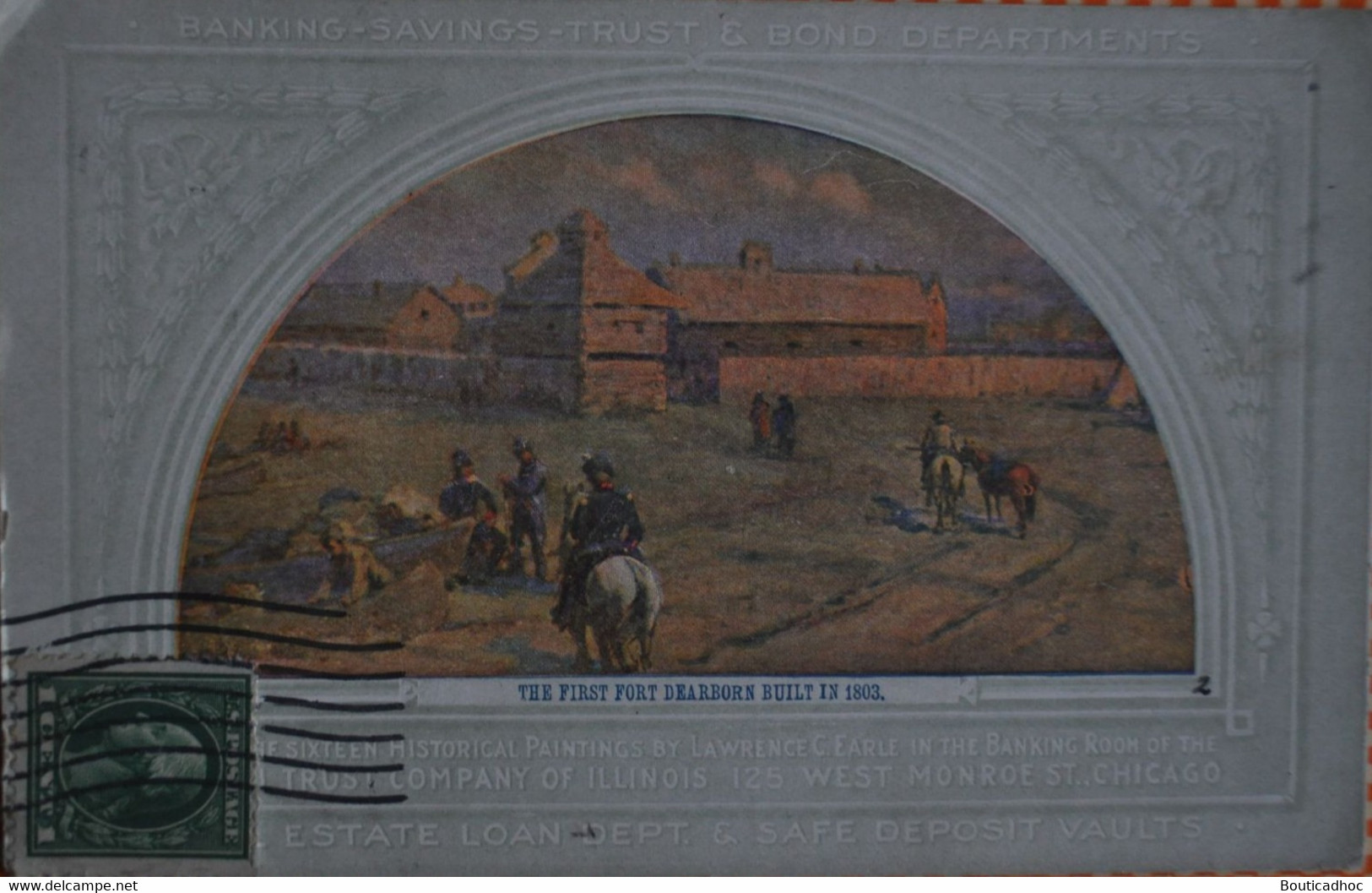 Copy Of The First Fort Dearborn Built In 1803 By Lawrence C.Earle - Otros & Sin Clasificación