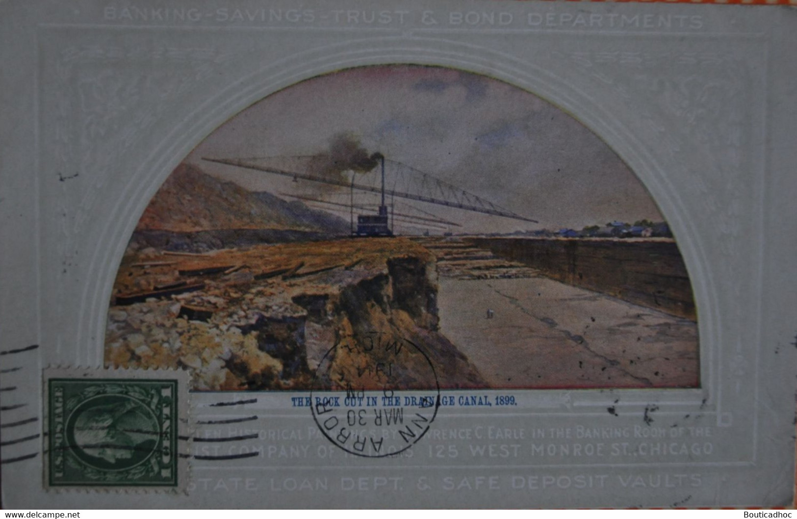 Copy Of The Rock Cut In The Drainage Canal In 1889 By Lawrence C.Earle - Andere & Zonder Classificatie