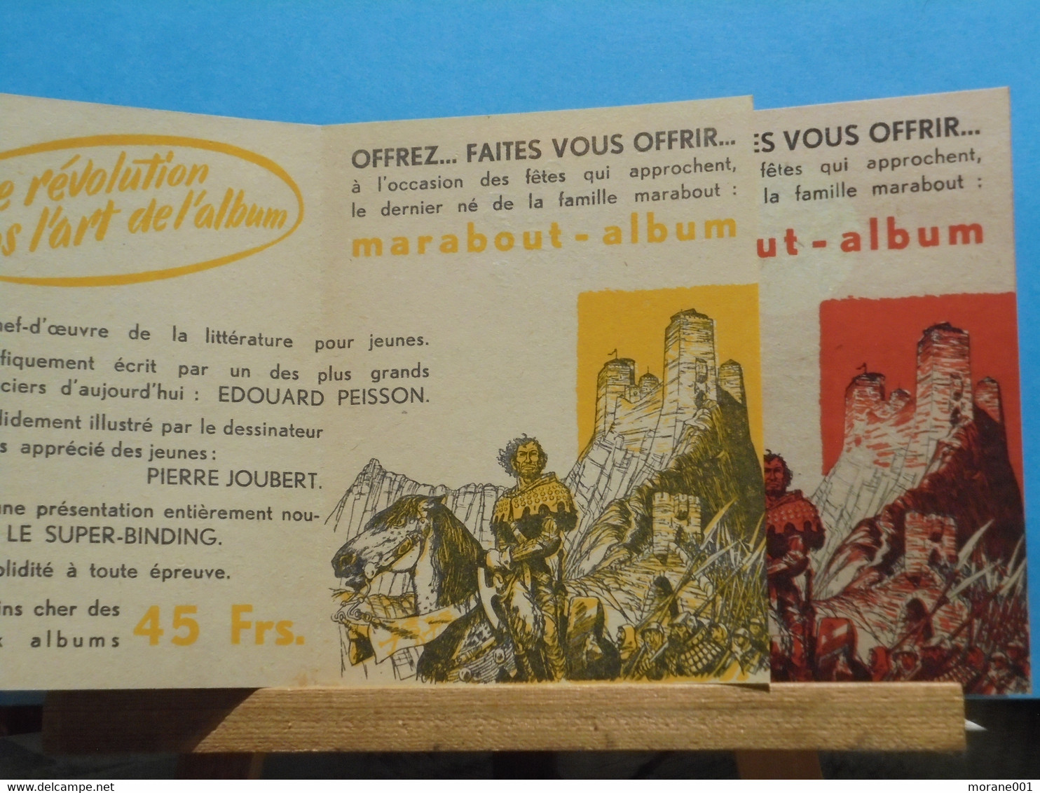 Deux X Encart  Marabout  Album Joubert Hors Bob Morane H.Vernes Scout Scoutisme - Marabout Junior