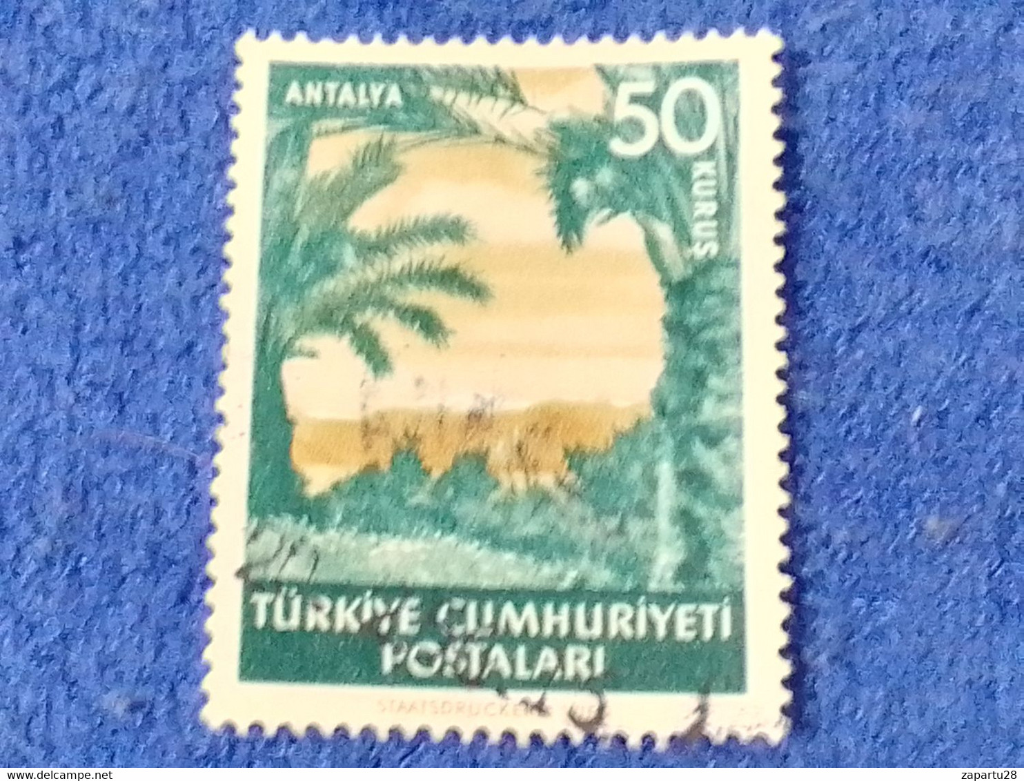 TÜRKEY--1950-60-  50K    DAMGALI - Used Stamps