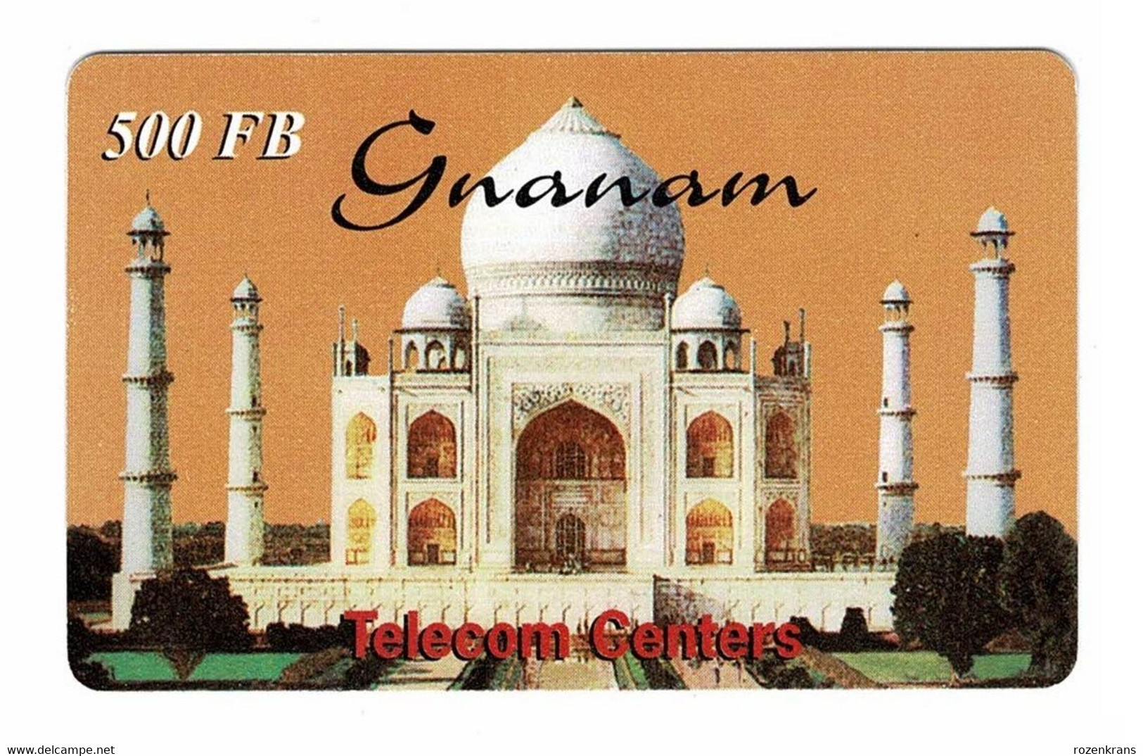 India Taj Mahal 1999 Telefoonkaart Telecarte PHONECARD Tarjeta Telecard TELEFONKARTE - Paysages