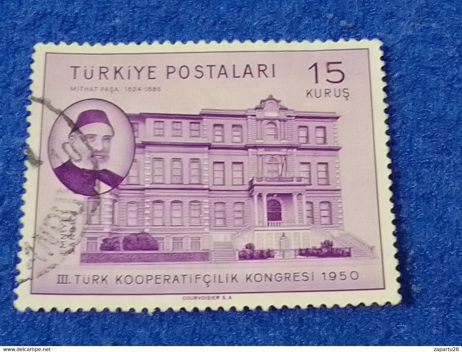 TÜRKEY--1950-60-  15K    DAMGALI - Used Stamps