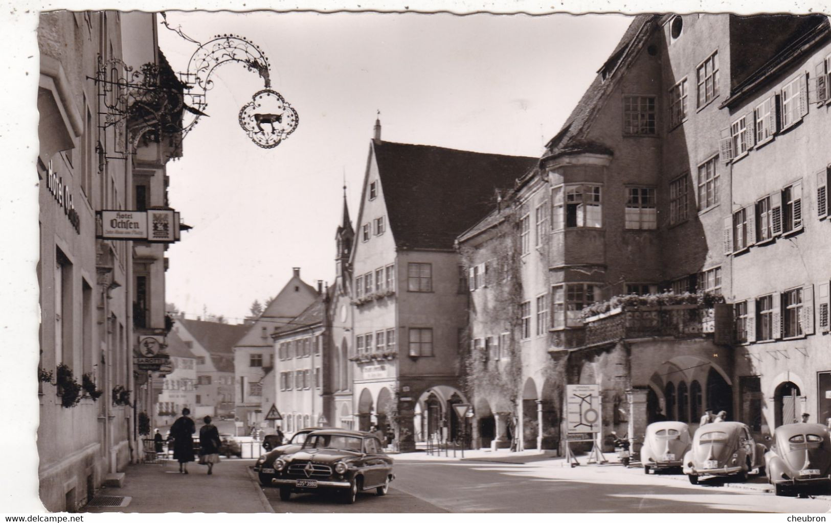 ALLEMAGNE . ISNY IM ALLGÄU  BEIM RATHAUS. ANNEE 1959 + TEXTE - Isny