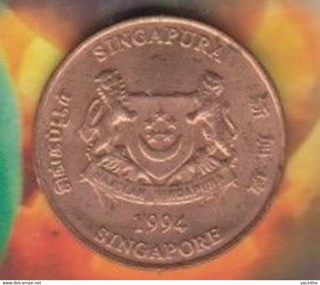 @Y@    Singapore  1  Cent 1994      (4615) - Singapour