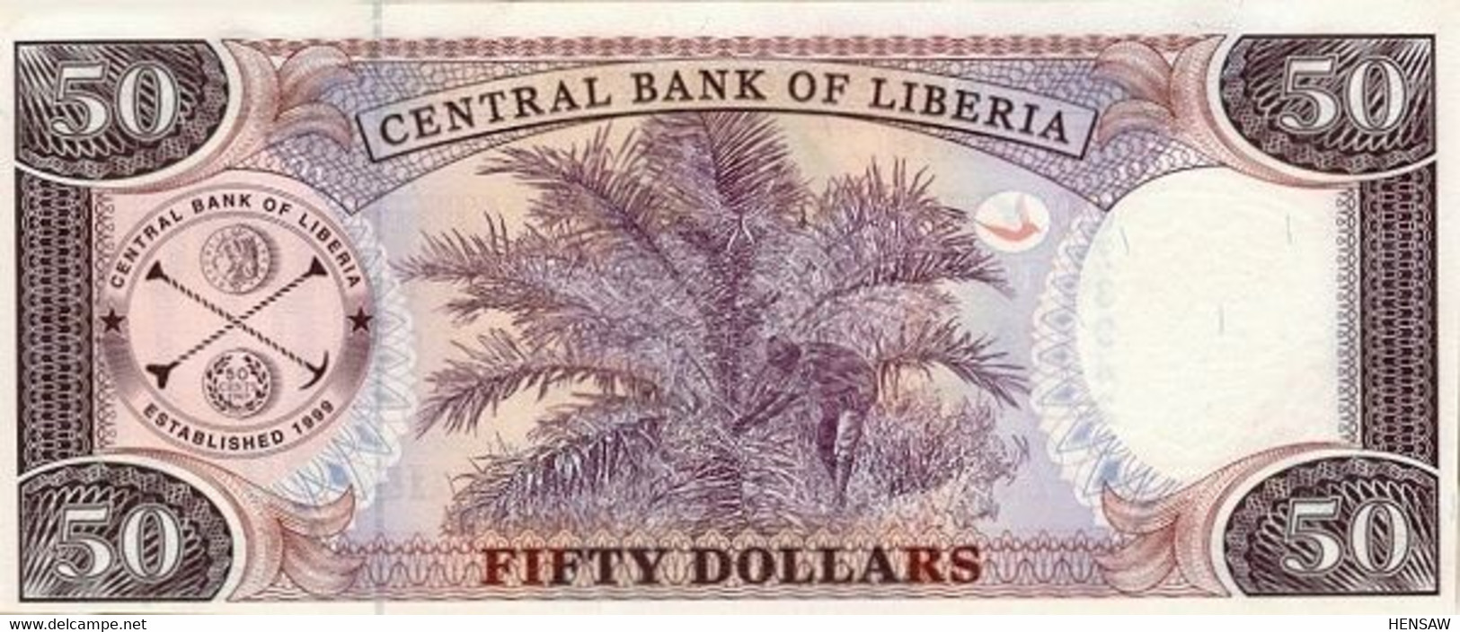 LIBERIA 50 DOLLARS 2011 P 29e UNC SC NUEVO - Liberia