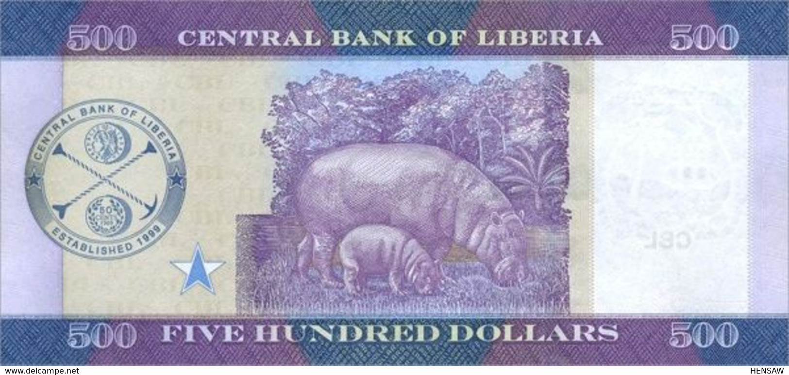 LIBERIA 500 DOLLARS 2016 P 36a UNC SC NUEVO - Liberia