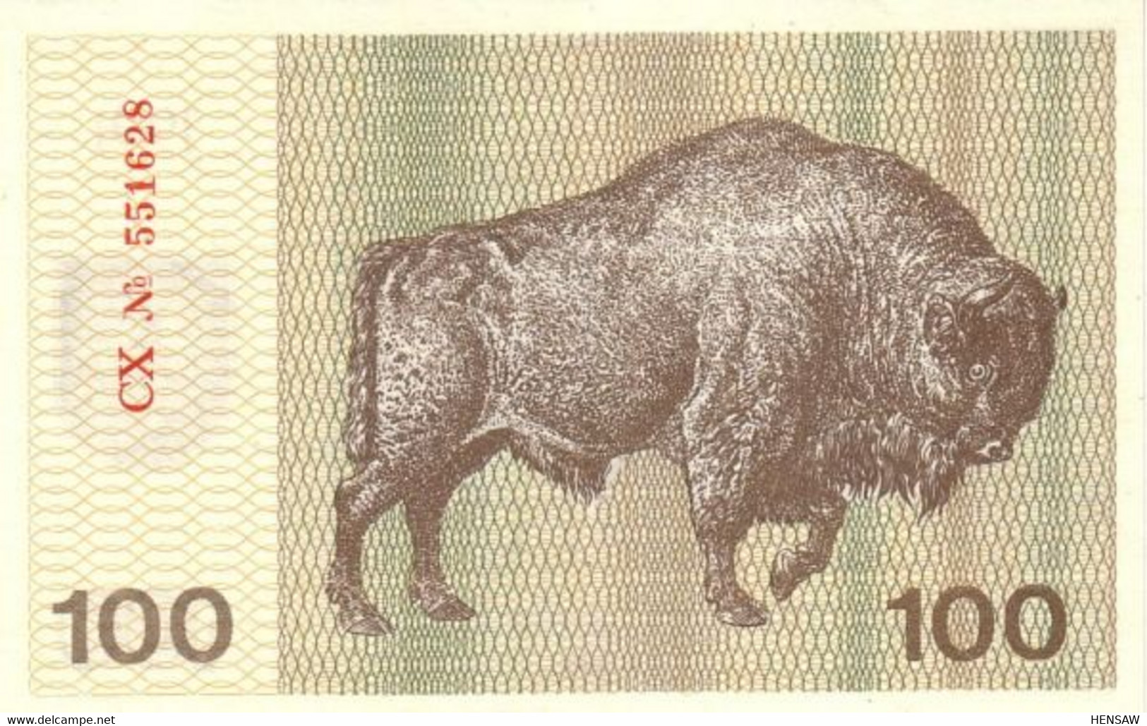 LITHUANIA 100 TALONAS 1991 P 38b UNC SC NUEVO - Lituania