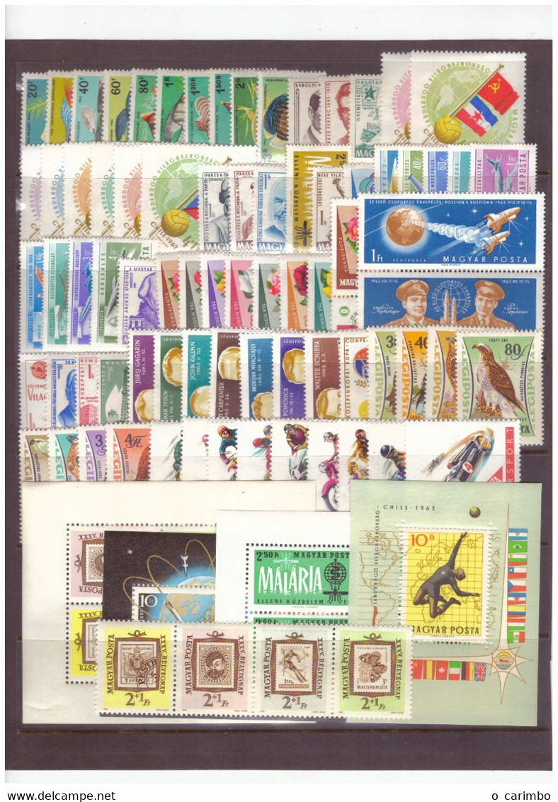 Hungary 1962 Complete Year All Sets And S/S MNH** - Volledig Jaar