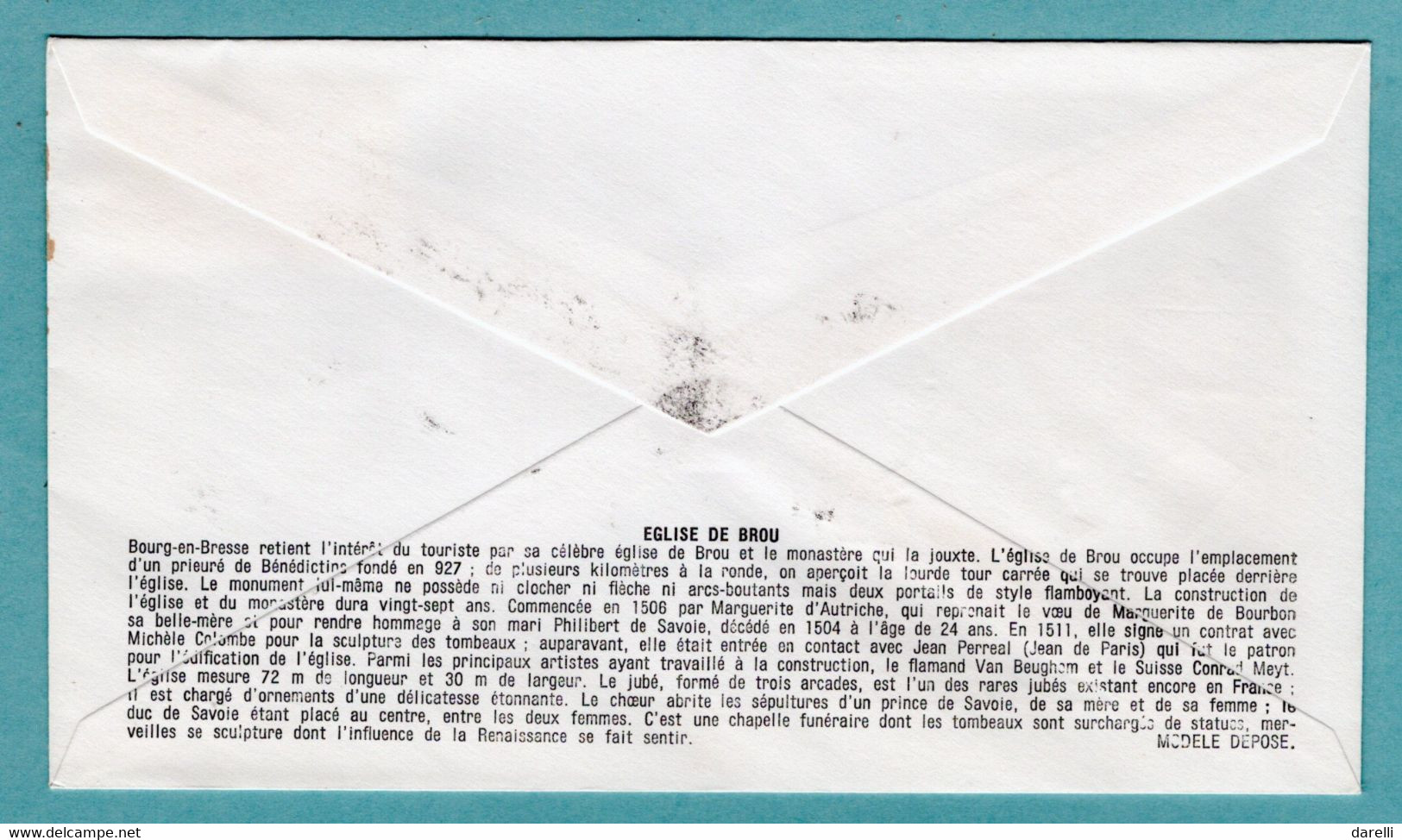 FDC France 1969 - Eglise De Brou - YT 1582 - 01 Bourg En Bresse - 1960-1969