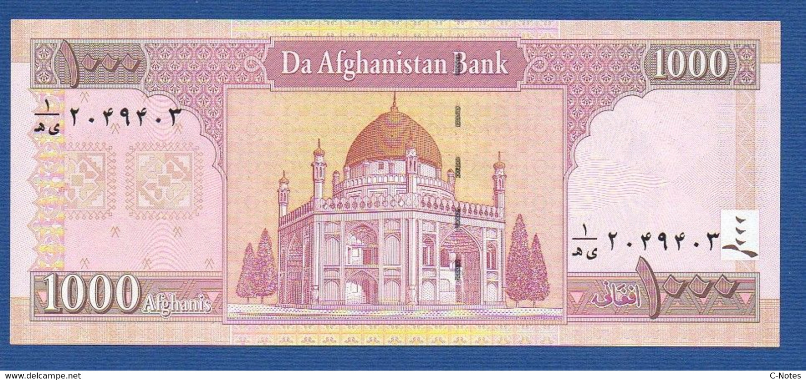 AFGHANISTAN - P.72 – 1000 1.000 Afghanis SH 1381 (2002) UNC, Serie See Photos - Afghanistan
