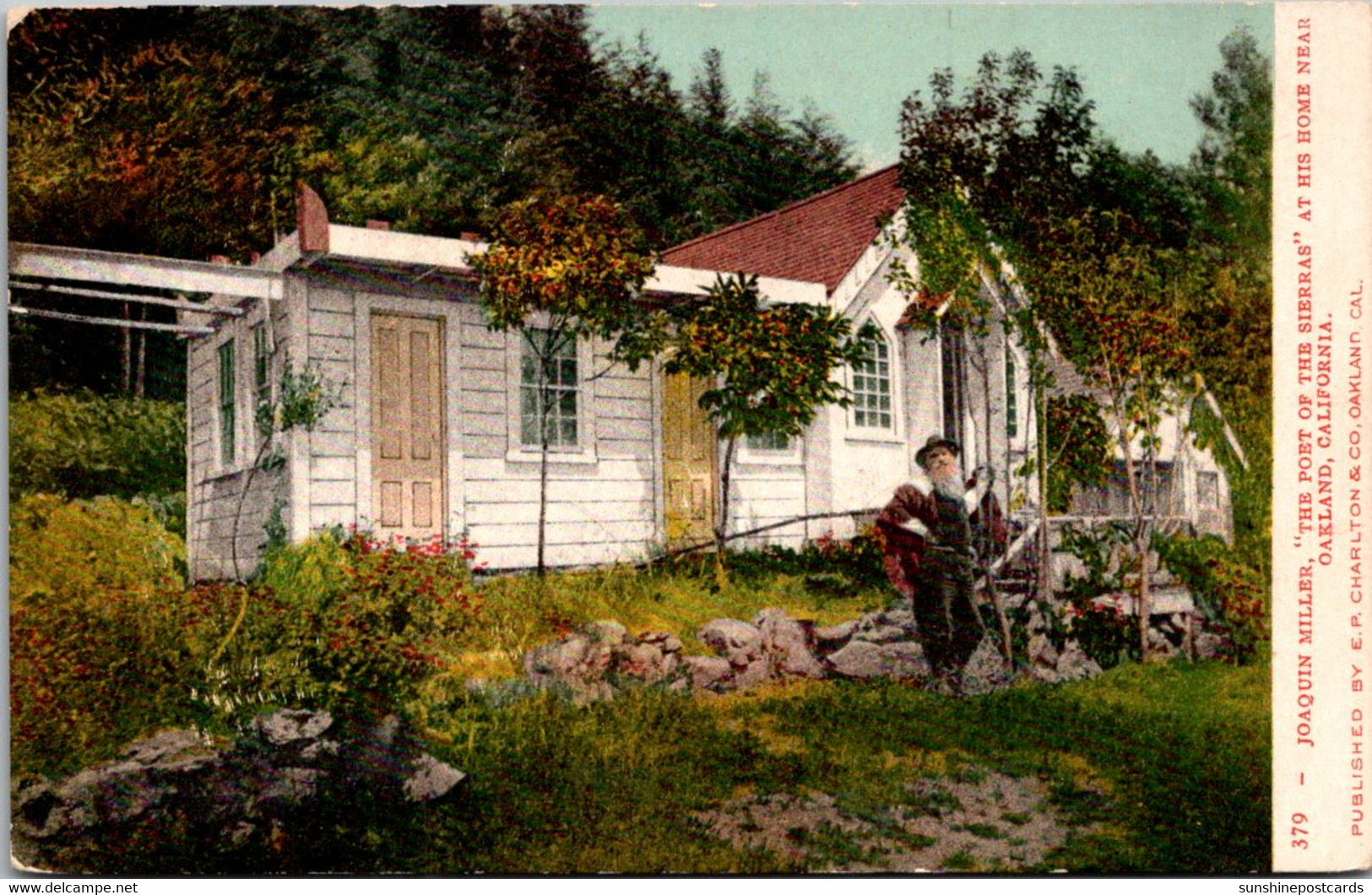 California Oakland Joaquin Miller "The Poet Of The Sierras" At His House - Oakland
