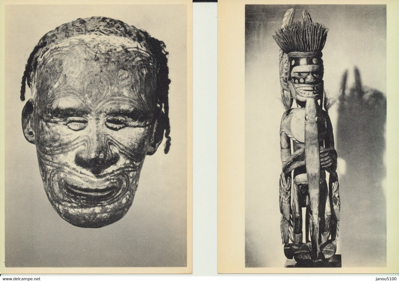 CARTES POSTALES    ETHNIQUES ET CULTURES             ART D' OCEANIE                     2 Pièces. - Oceania