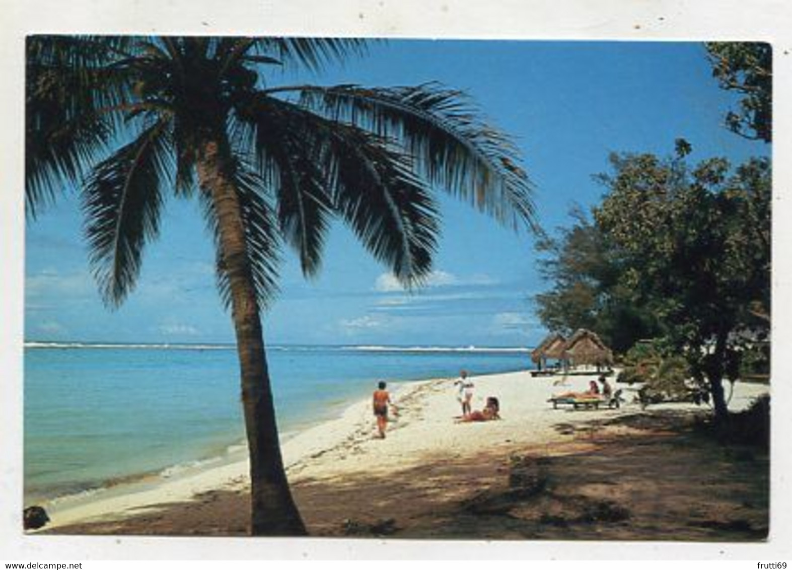 AK 112371 COOK ISLANDS - Rarotongan Hotel - Swimming Beach And Lagoon - Islas Cook