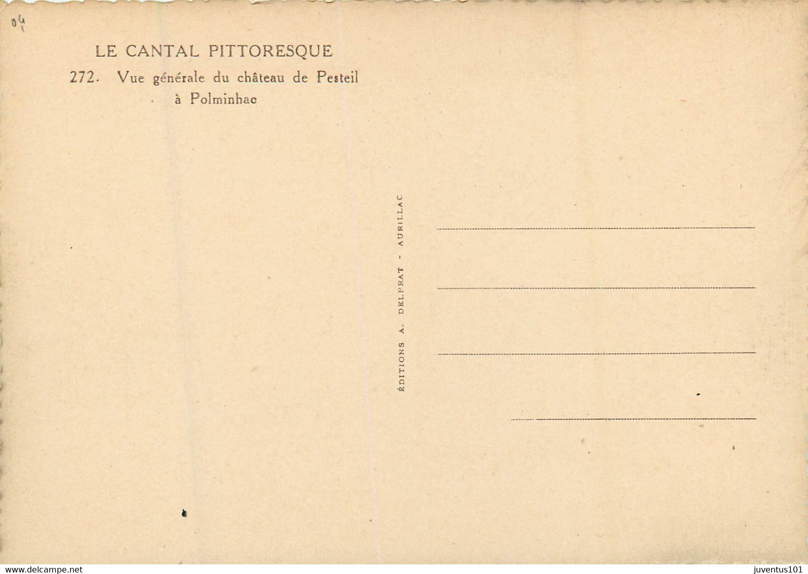 CPA Le Cantal-Vue Générale Du Château De Pesteil à Polminhac-272     L2048 - Arpajon Sur Cere