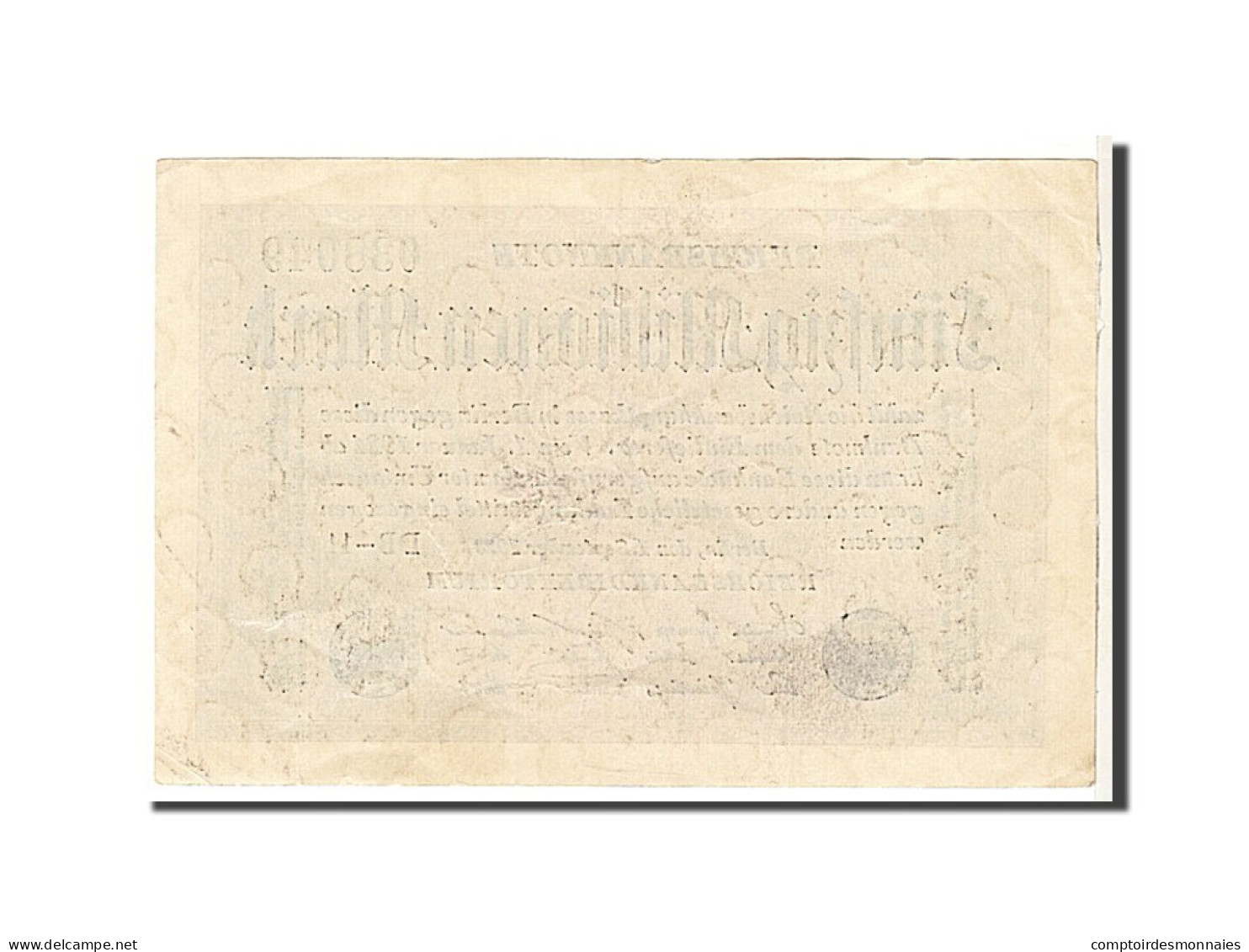 Billet, Allemagne, 50 Millionen Mark, 1923, KM:109c, TTB - 50 Mio. Mark