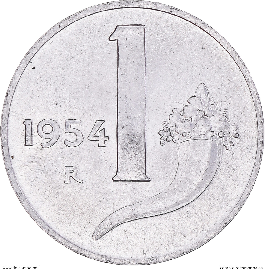 Monnaie, Italie, Lira, 1954, Rome, SUP, Aluminium, KM:91 - 1 Lira