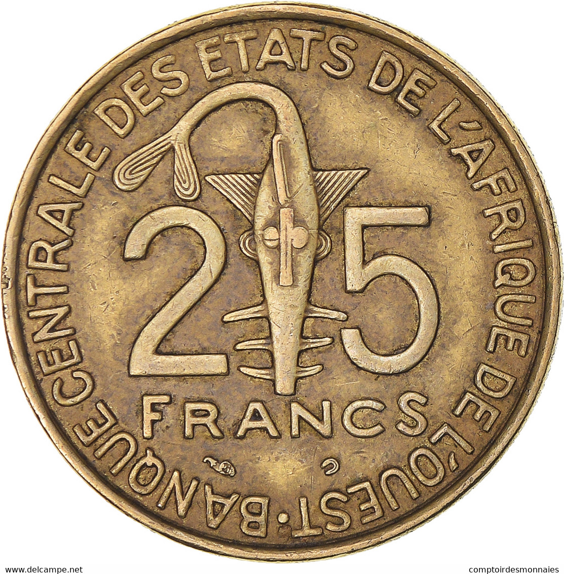 Monnaie, Communauté économique Des États De L'Afrique De L'Ouest, 25 Francs - Costa De Marfil