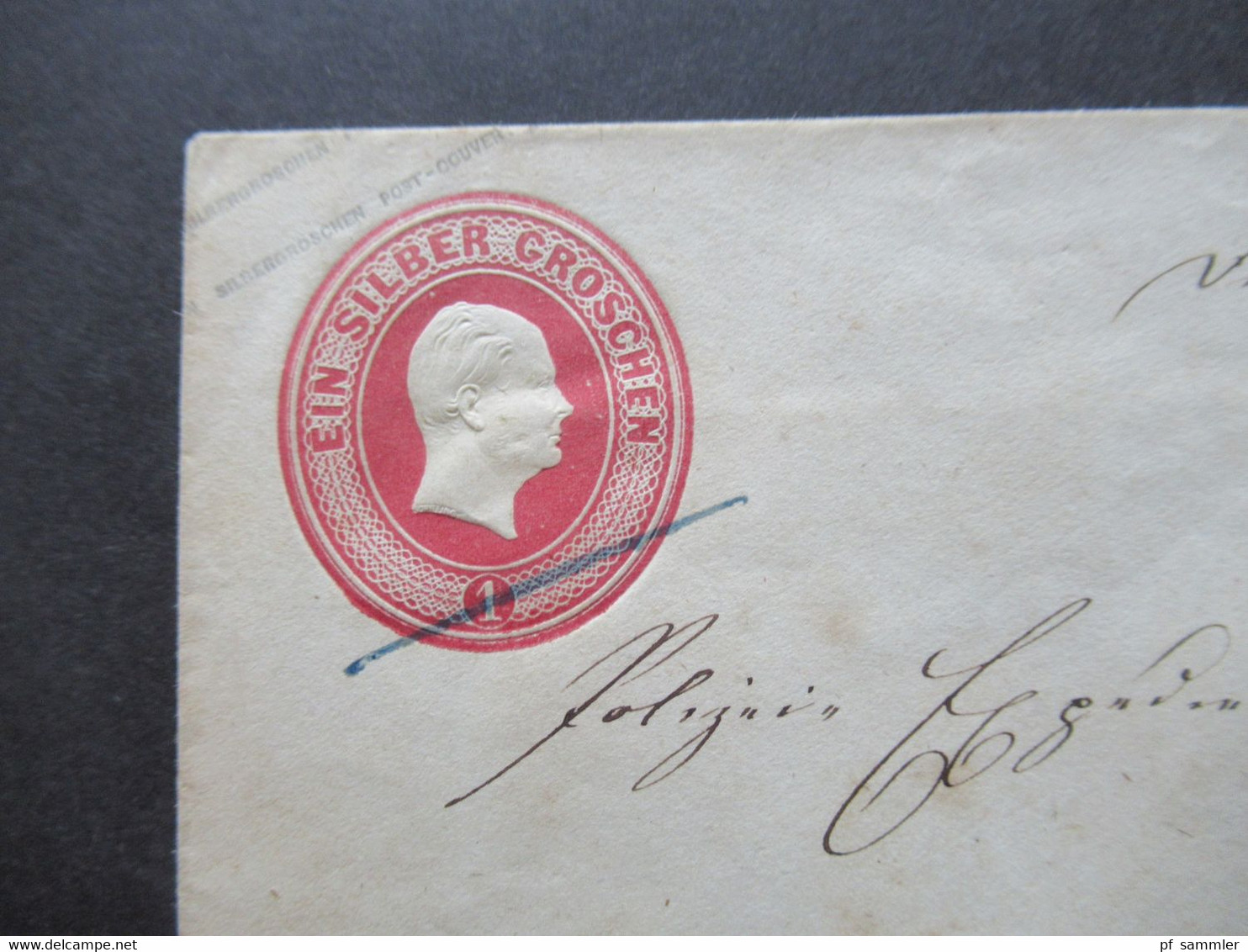 AD Preußen Um 1855 Ganzsachen Umschlag U 11 A Stempel Ra2 Pretzsch Nach Belgern Gesendet - Postwaardestukken