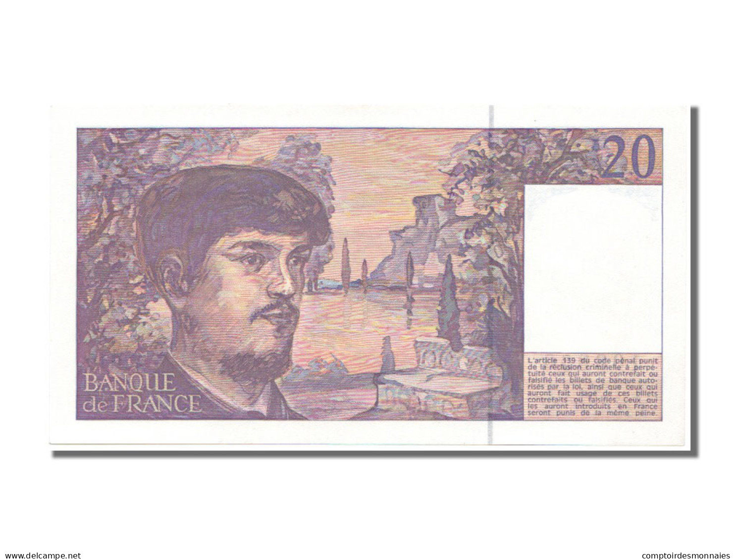 Billet, France, 20 Francs, 20 F 1980-1997 ''Debussy'', 1993, NEUF, Fayette:66 - 20 F 1980-1997 ''Debussy''