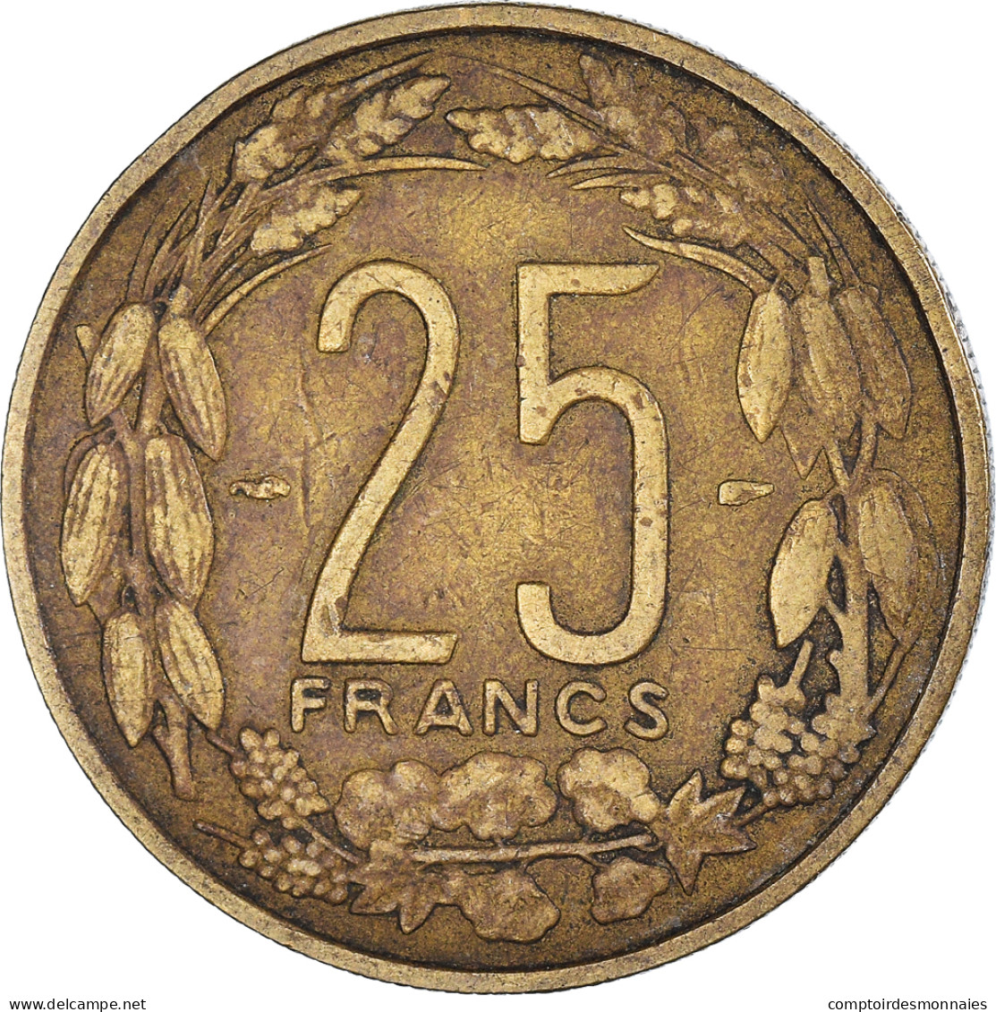 Monnaie, Cameroun, 25 Francs, 1958 - Cameroon