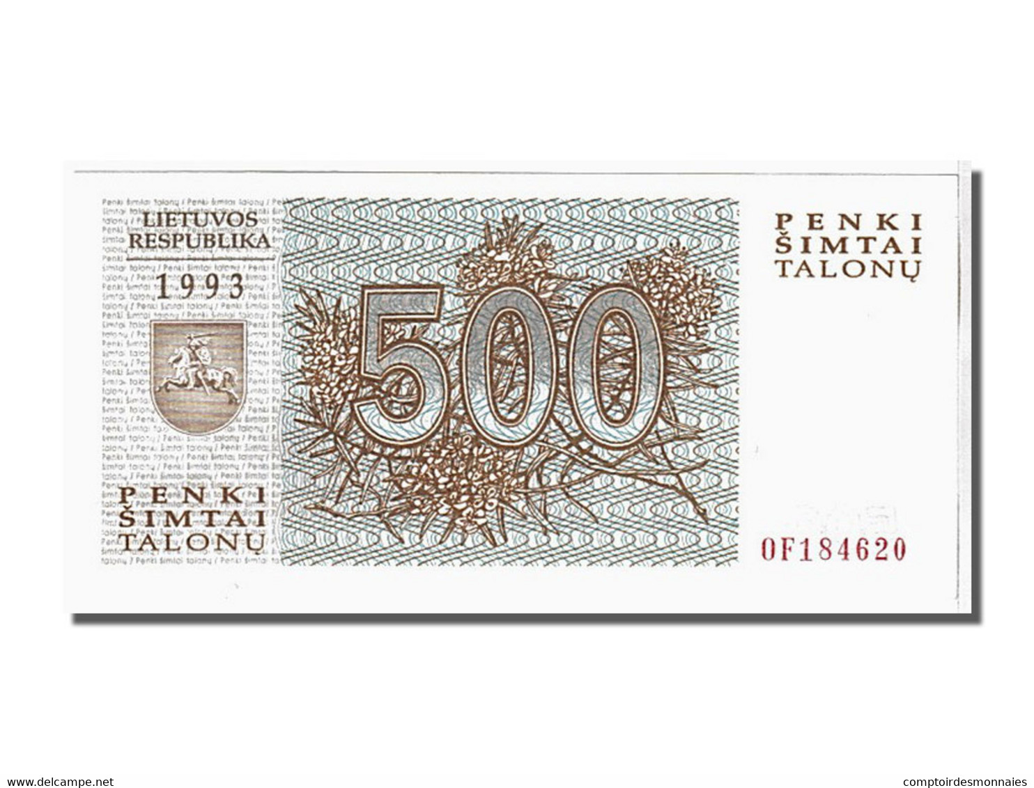 Billet, Lithuania, 500 Talonu, 1993, KM:46, NEUF - Lituanie