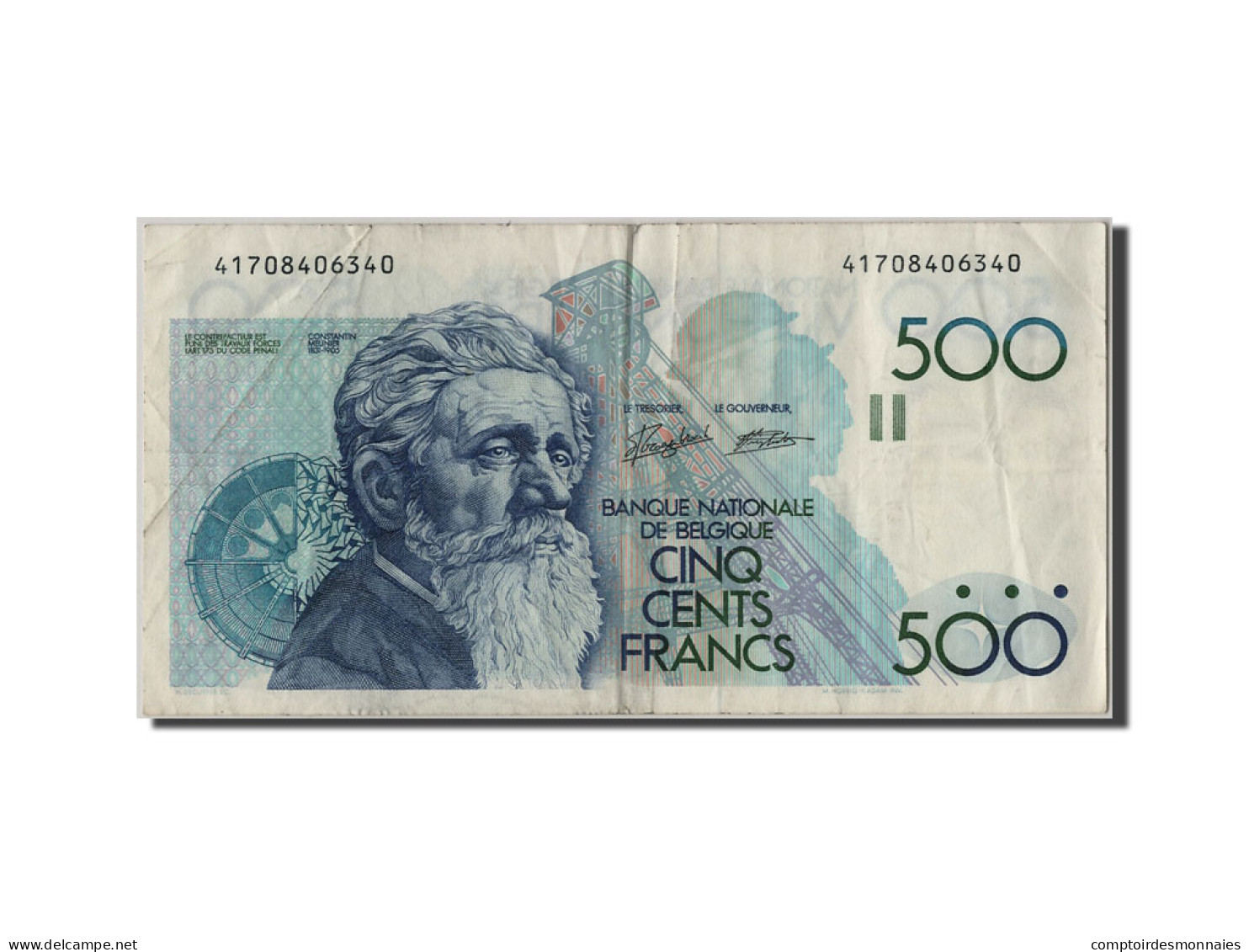 Billet, Belgique, 500 Francs, TTB - 500 Franchi
