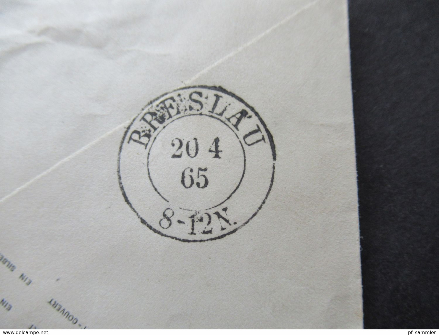 AD Preußen Um 1863 Ganzsachen Umschlag 1 Silbergroschen U 26 B Stempel Ra2 Frankenstein Nach Breslau Mit K2 Ank. Stempel - Postal  Stationery