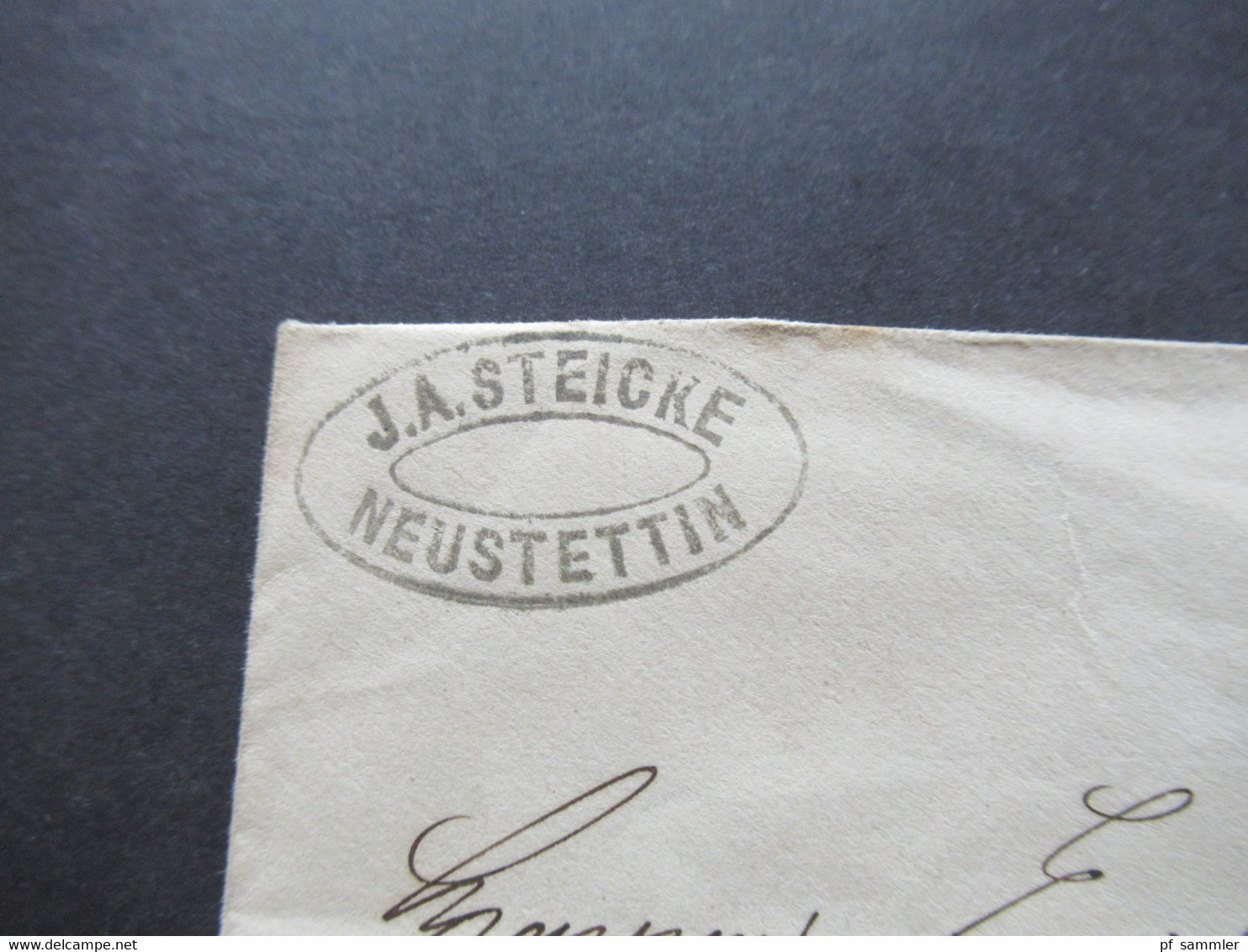 AD Preußen 1865 Ganzsachen Umschlag 1 Silbergroschen U 26 B mit 2x Zusatzfrankatur Stempel K2 Neustettin