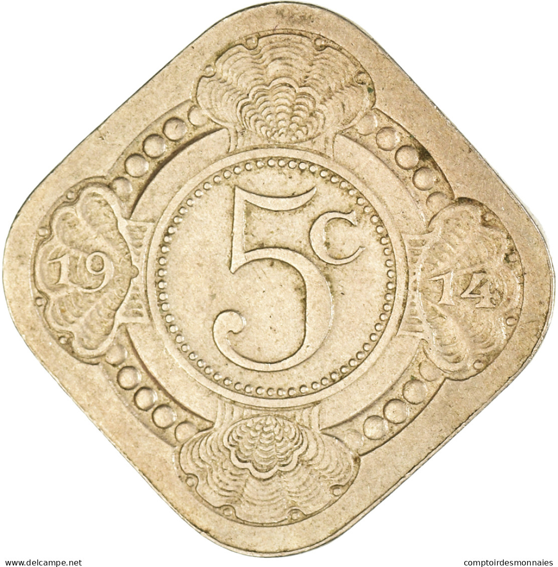 Monnaie, Pays-Bas, 5 Cents, 1914 - 5 Centavos