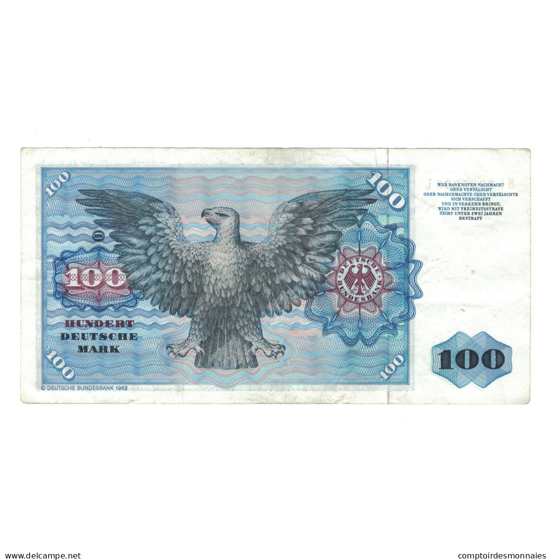 Billet, République Fédérale Allemande, 100 Deutsche Mark, 1980, 1980-01-02 - 100 Deutsche Mark