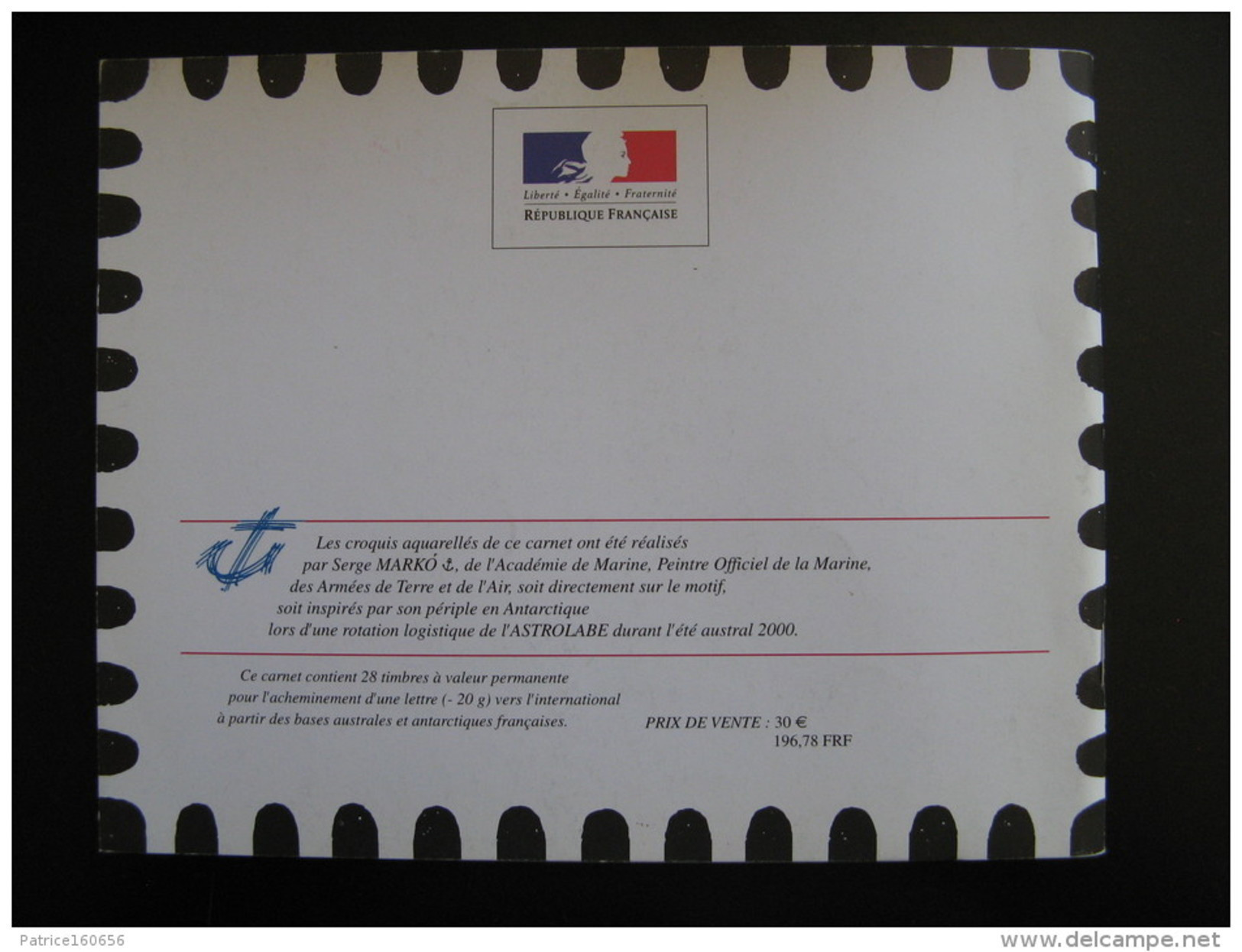 TAAF: TB Carnet Voyage C308, Neuf XX . - Carnets