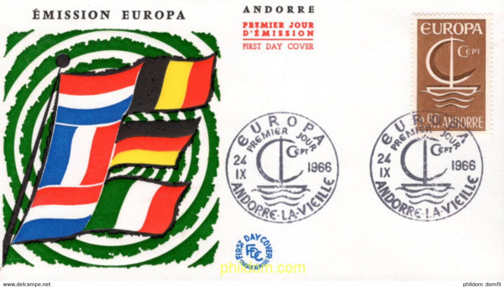 695255 MNH ANDORRA. Admón Francesa 1966 EUROPA CEPT. FRATERNIDAD Y COOPERACION - Collezioni